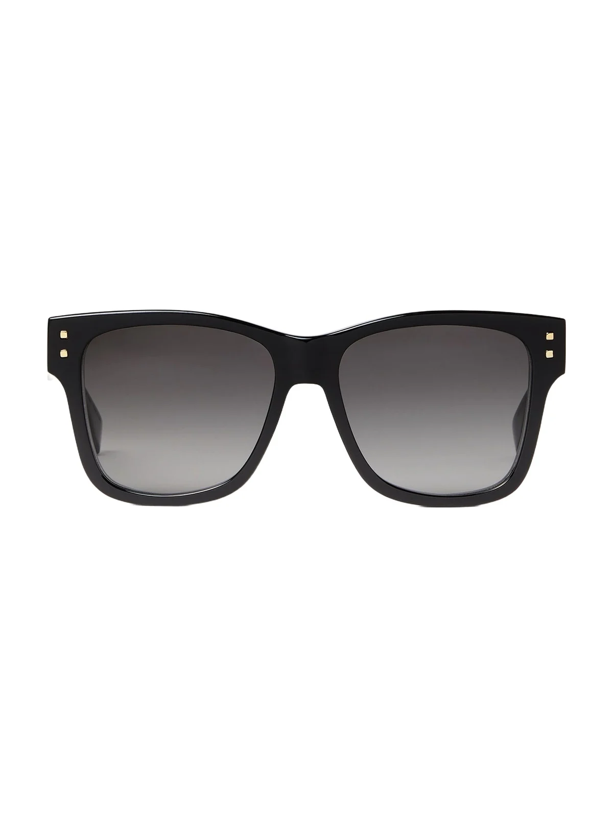 Fendi Fold Low Bridge Fit Black Acetate Sunglasses
