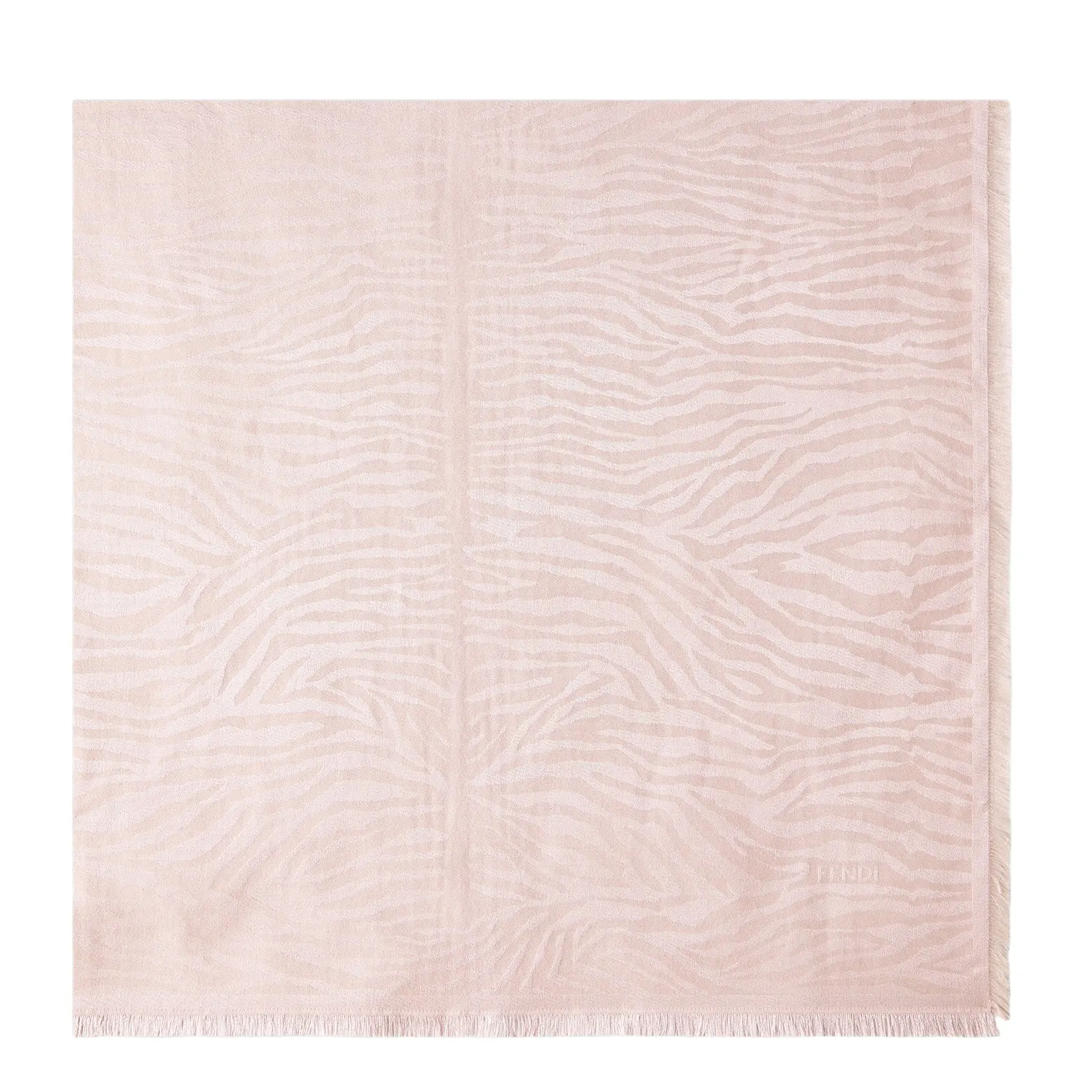 Fendi Tiger Animalier Jacquard Silk and Cashmere Stole