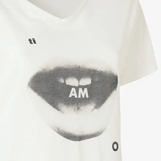 Fendi Jersey T-Shirt with Ti Amo Print | Thumbnail 3 Fendi Jersey T-Shirt with Ti Amo Print | Thumbnail 3
