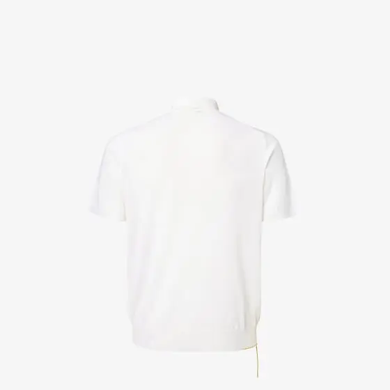 Fendi Short-sleeved polo shirt customised with contrasting yellow | Thumbnail 2 Fendi Short-sleeved polo shirt customised with contrasting yellow | Thumbnail 2