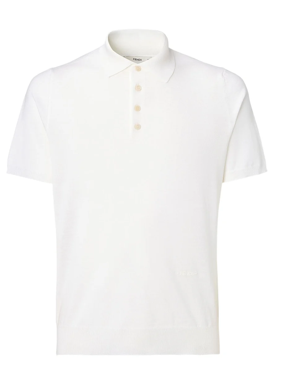 Fendi Wool Polo Shirt