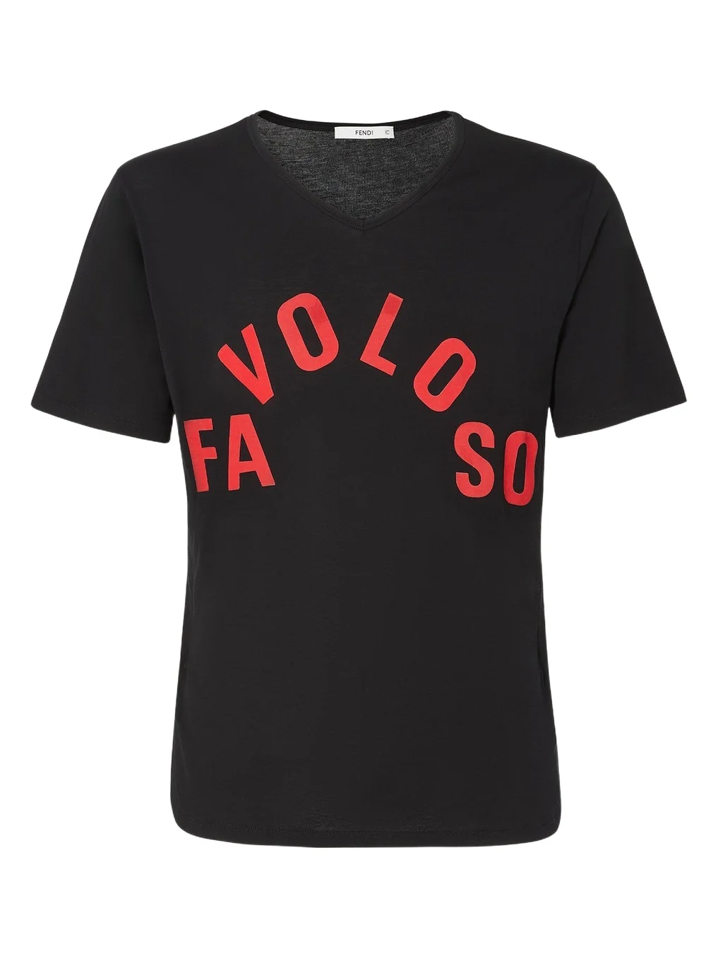 Fendi Cotton T-Shirt with Favoloso Print