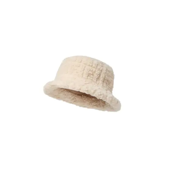 Junior Teddy-Effect Wool Fabric Hat with Logo Junior Teddy-Effect Wool Fabric Hat with Logo