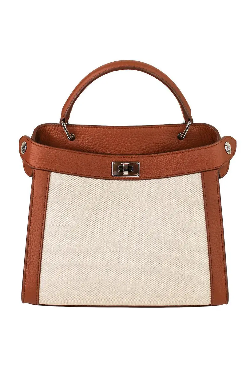 MICHINO Lutece Canvas Mini Bag - Brown | Thumbnail 3
