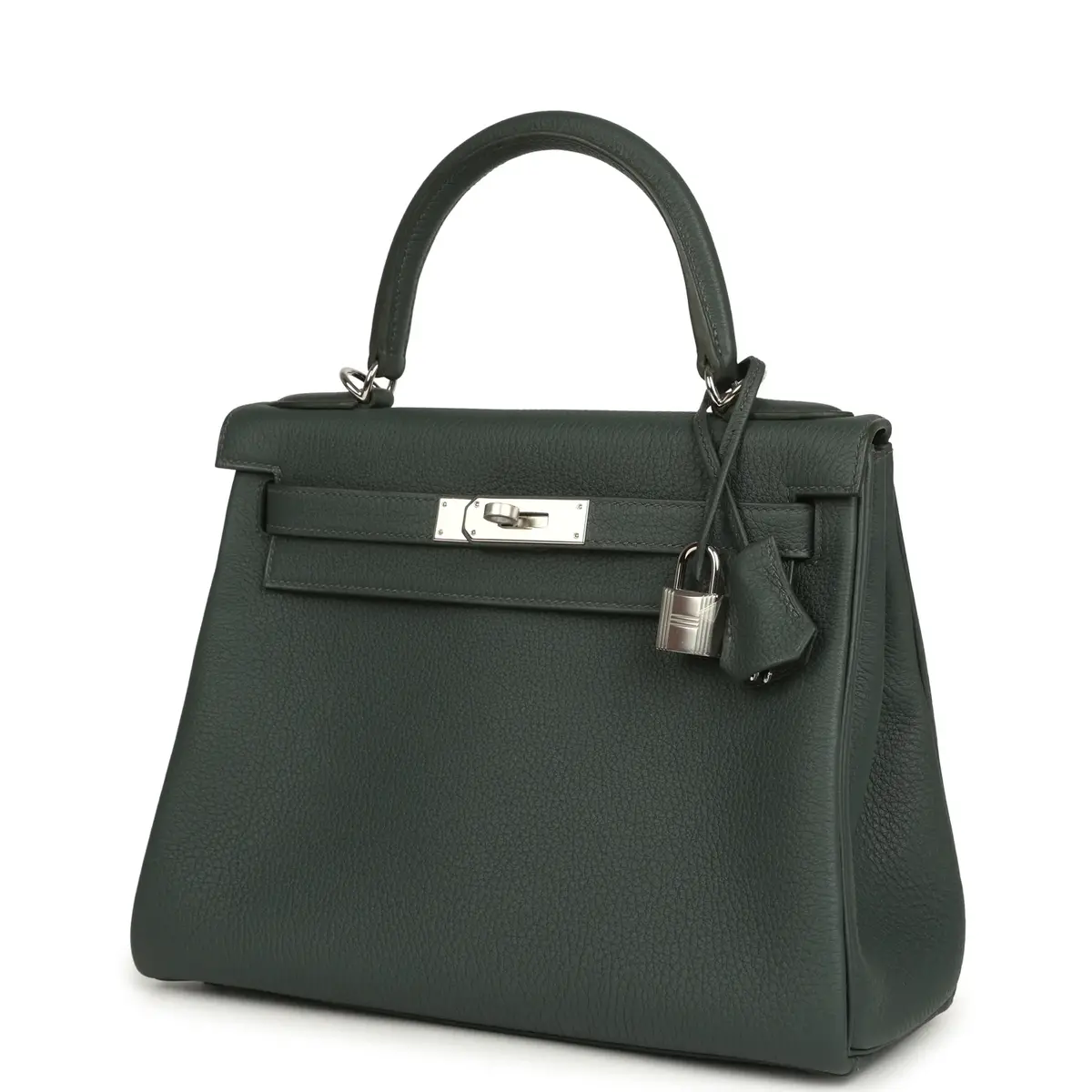 HERMÈS Hermes Kelly Retourne 28 Vert Mangrove Togo Palladium Hardware | Thumbnail 5