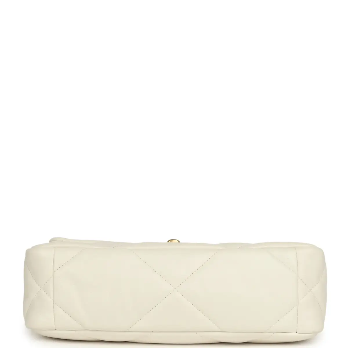Chanel Pre-owned Chanel Medium 19 Flap Bag White Lambskin Mixed Metal Hardware | Thumbnail 6 Chanel Pre-owned Chanel Medium 19 Flap Bag White Lambskin Mixed Metal Hardware | Thumbnail 6