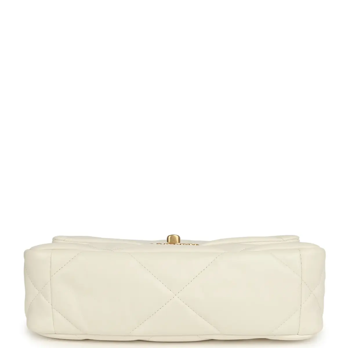 Chanel Pre-owned Chanel Medium 19 Flap Bag White Lambskin Mixed Metal Hardware | Thumbnail 8 Chanel Pre-owned Chanel Medium 19 Flap Bag White Lambskin Mixed Metal Hardware | Thumbnail 8