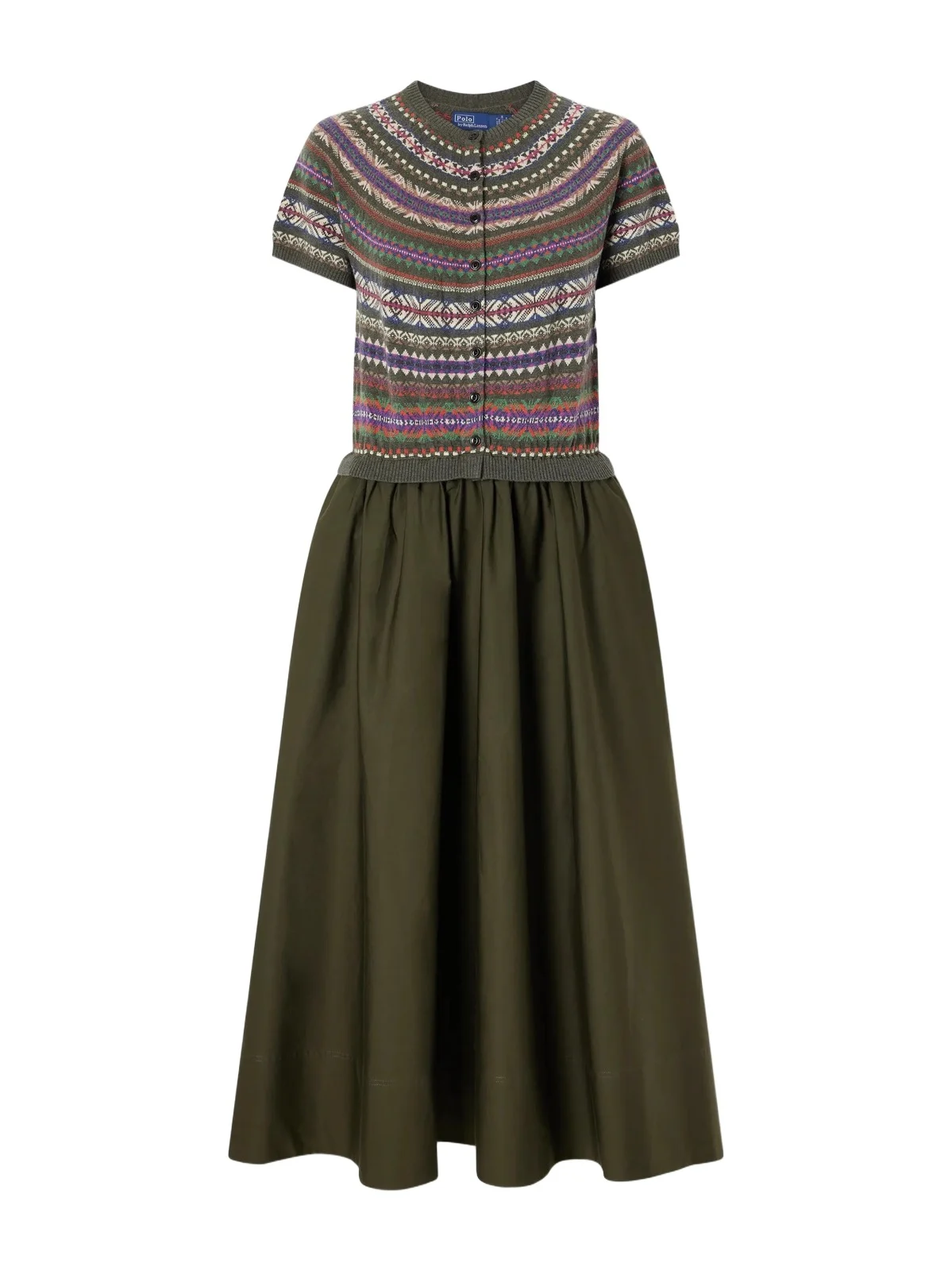Striped Wool, Cotton And Cashmere-blend Midi Dress Striped Wool, Cotton And Cashmere-blend Midi Dress