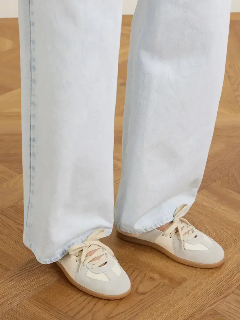 Maison Margiela Replica Suede-trimmed Leather Sneakers | Thumbnail 2