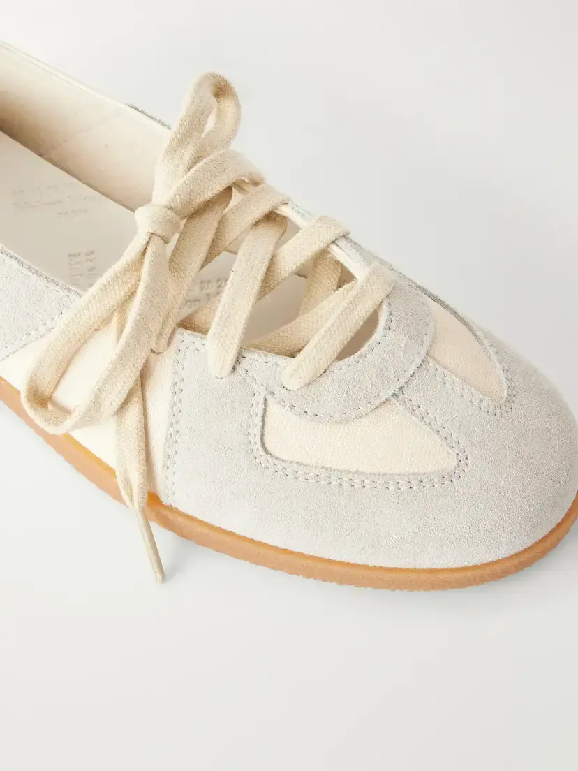 Maison Margiela Replica Suede-trimmed Leather Sneakers | Thumbnail 5