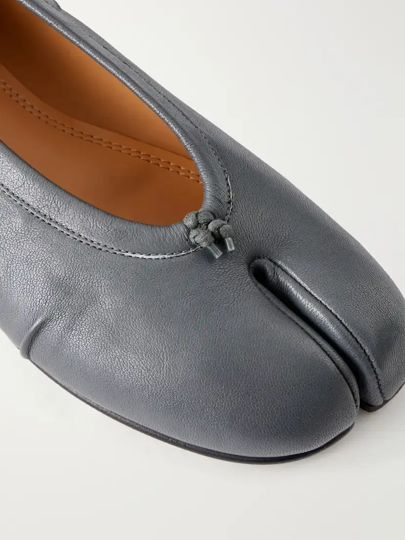 Maison Margiela Tabi Split-toe Textured-leather Ballet Flats | Thumbnail 5 Maison Margiela Tabi Split-toe Textured-leather Ballet Flats | Thumbnail 5