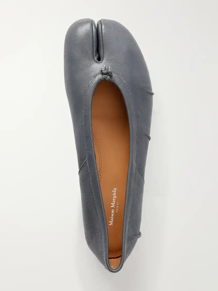 Maison Margiela Tabi Split-toe Textured-leather Ballet Flats | Thumbnail 6 Maison Margiela Tabi Split-toe Textured-leather Ballet Flats | Thumbnail 6