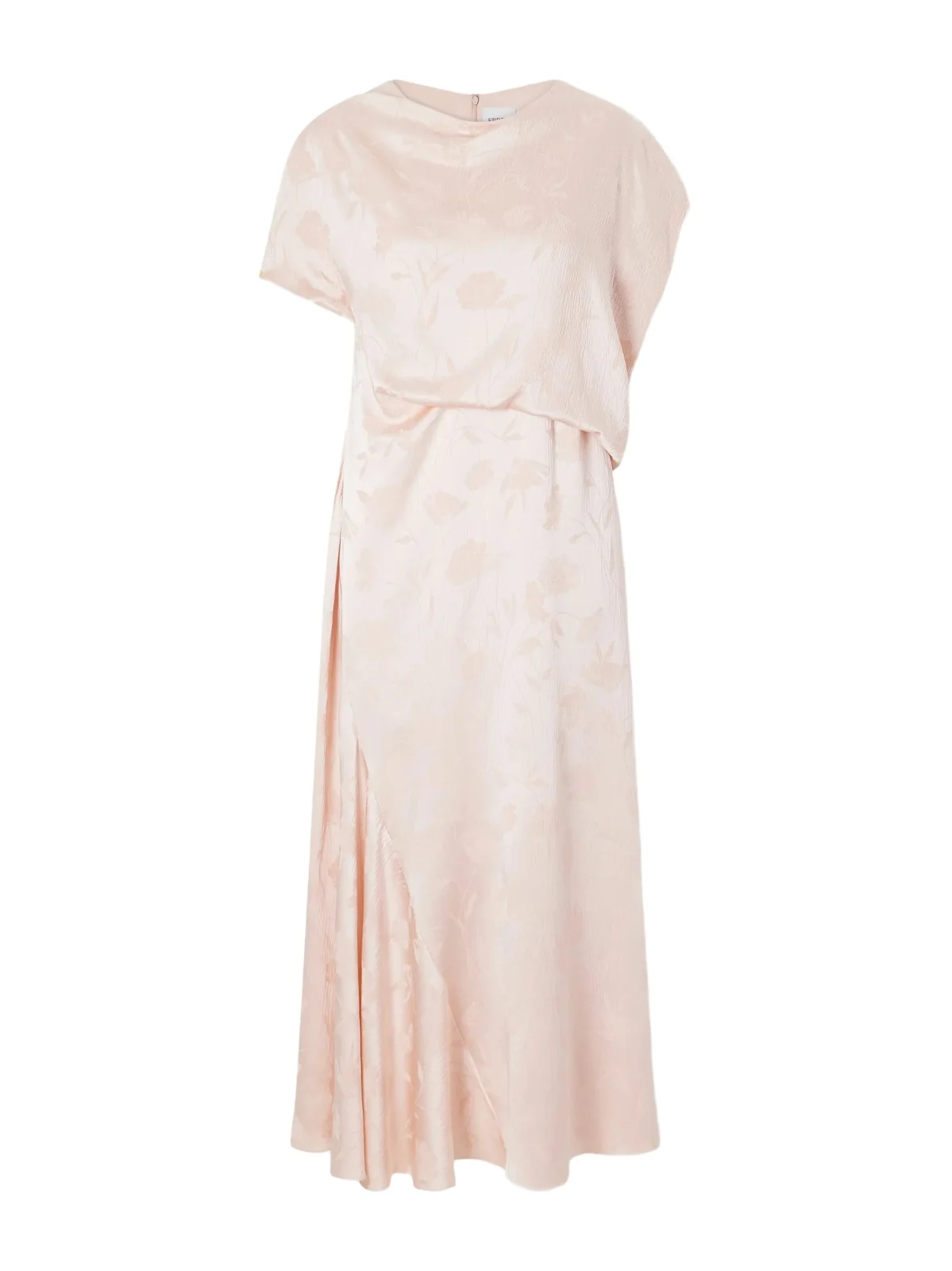 Floral-jacquard Crepon Midi Dress