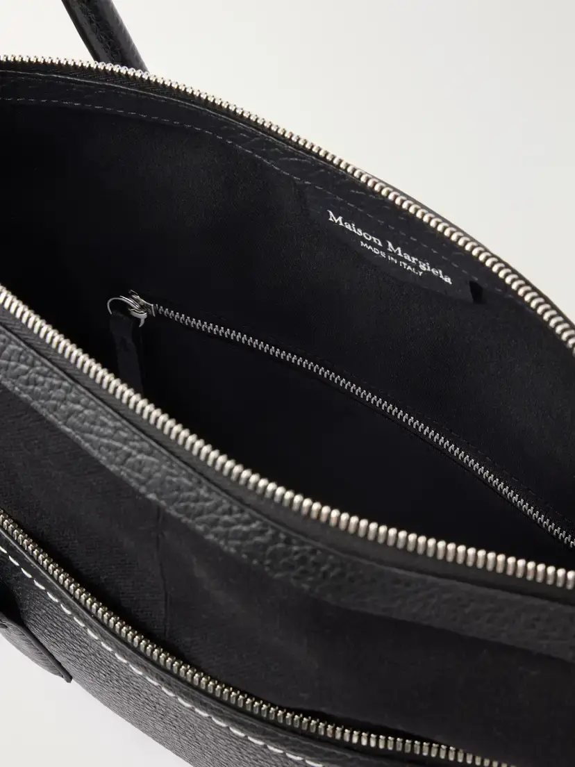 Maison Margiela East West Canvas-trimmed Leather Shoulder Bag | Thumbnail 6 Maison Margiela East West Canvas-trimmed Leather Shoulder Bag | Thumbnail 6