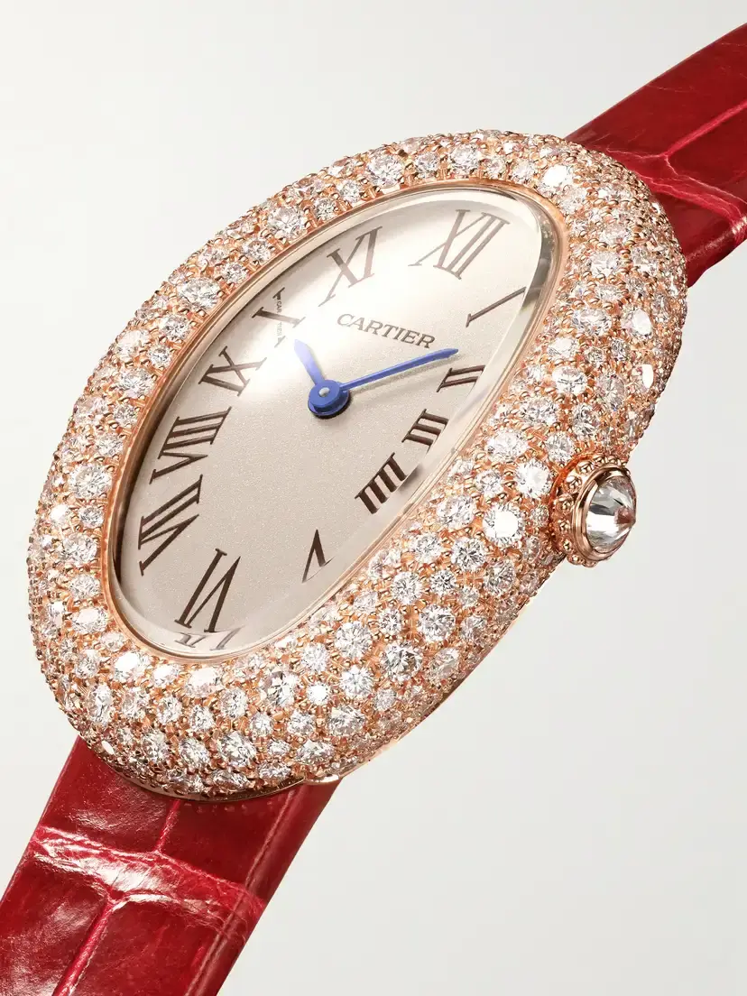 Cartier Baignoire Medium 18-karat Rose Gold Diamond Watch | Thumbnail 3 Cartier Baignoire Medium 18-karat Rose Gold Diamond Watch | Thumbnail 3