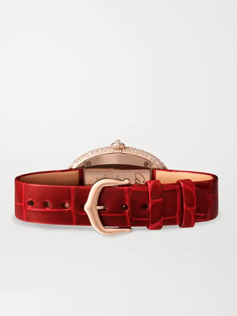 Cartier Baignoire Medium 18-karat Rose Gold Diamond Watch | Thumbnail 6 Cartier Baignoire Medium 18-karat Rose Gold Diamond Watch | Thumbnail 6