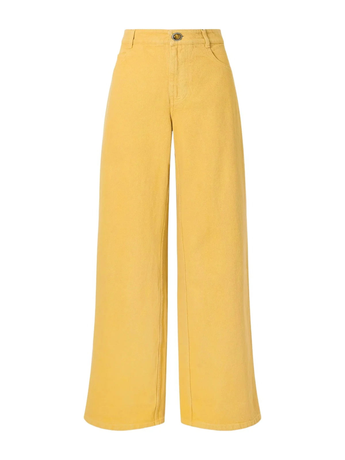 Christopher Esber Relaxed Denim Quartz Cotton Wide-leg Pants
