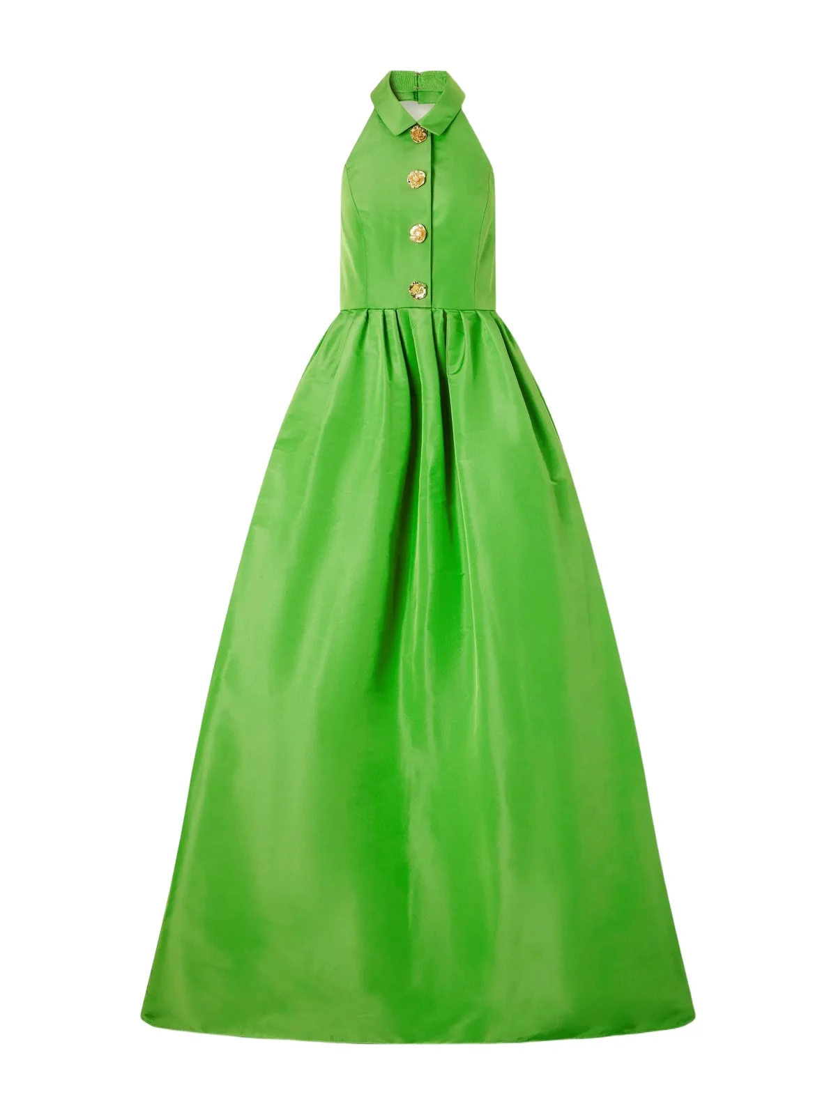 Embellished Silk-faille Halterneck Gown Embellished Silk-faille Halterneck Gown
