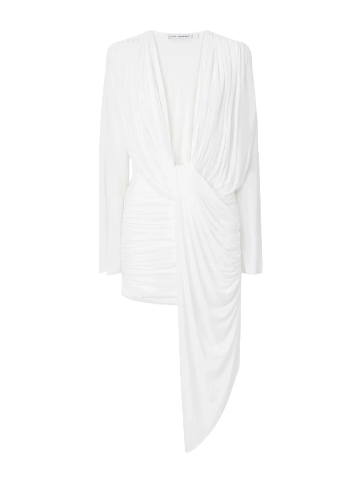 Ripple Draped Jersey Mini Dress Ripple Draped Jersey Mini Dress