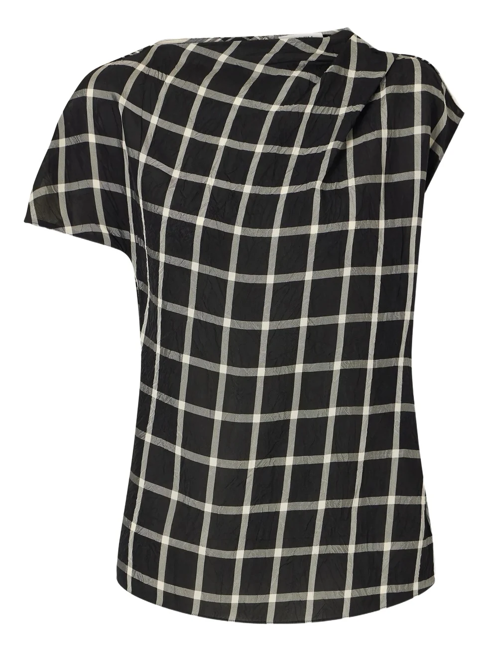 Erdem Crushed Window Checked Georgette Tank