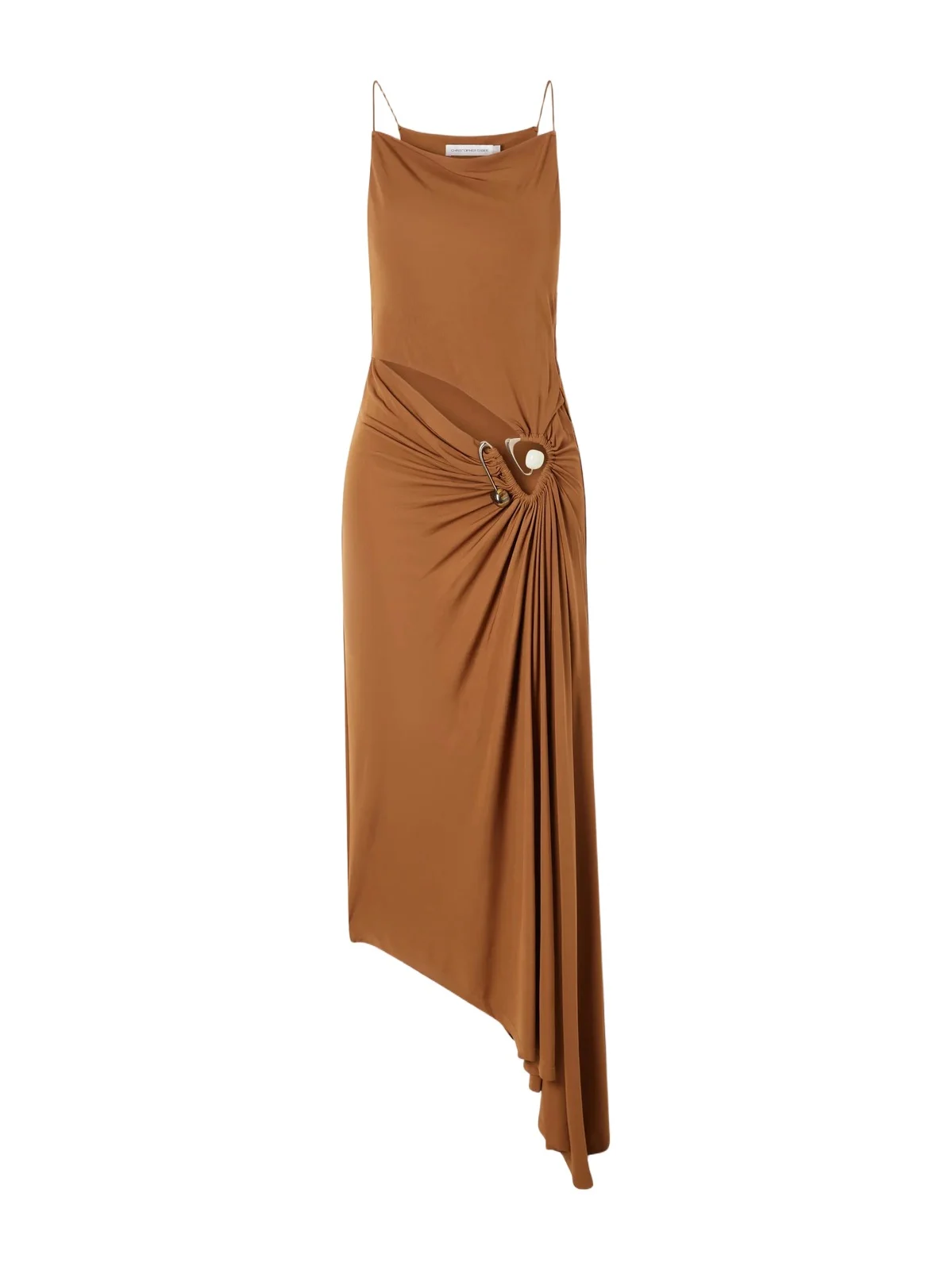 Christopher Esber Veer Crystal-embellished Draped Jersey Midi Dress