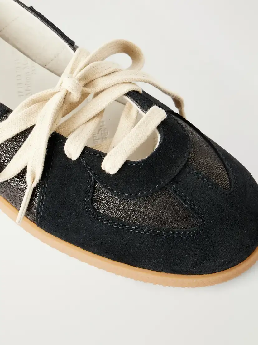 Maison Margiela Replica Suede-trimmed Leather Sneakers | Thumbnail 5 Maison Margiela Replica Suede-trimmed Leather Sneakers | Thumbnail 5