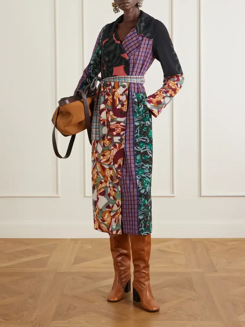 Dries Van Noten Rolana Printed Chiffon Coat | Thumbnail 2 Dries Van Noten Rolana Printed Chiffon Coat | Thumbnail 2