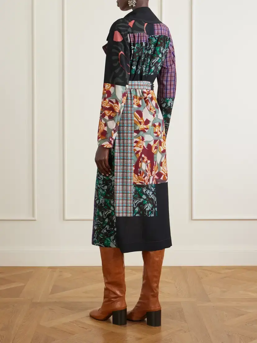 Dries Van Noten Rolana Printed Chiffon Coat | Thumbnail 3 Dries Van Noten Rolana Printed Chiffon Coat | Thumbnail 3