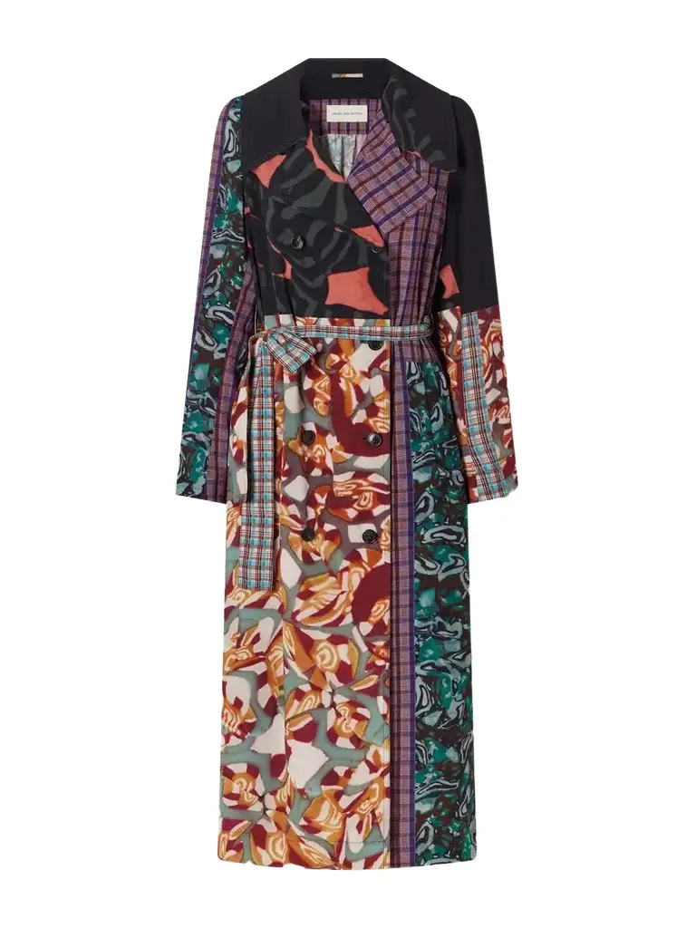 Rolana Printed Chiffon Coat