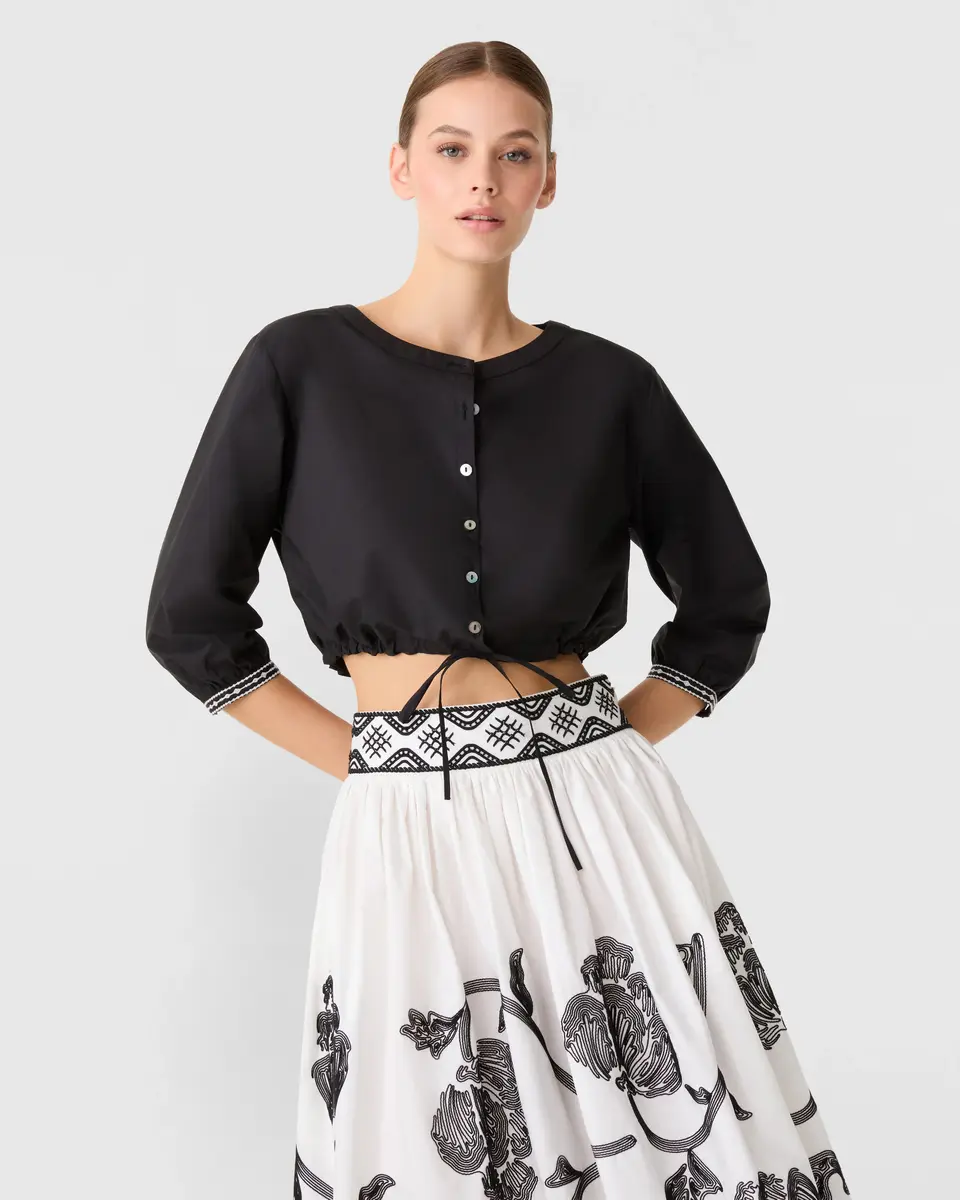 Emporio Sirenuse New Jinny Top with Peony Embroidery | Thumbnail 3 Emporio Sirenuse New Jinny Top with Peony Embroidery | Thumbnail 3