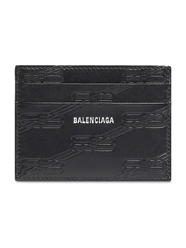 Balenciaga Men's Embossed Monogram Card Case Box