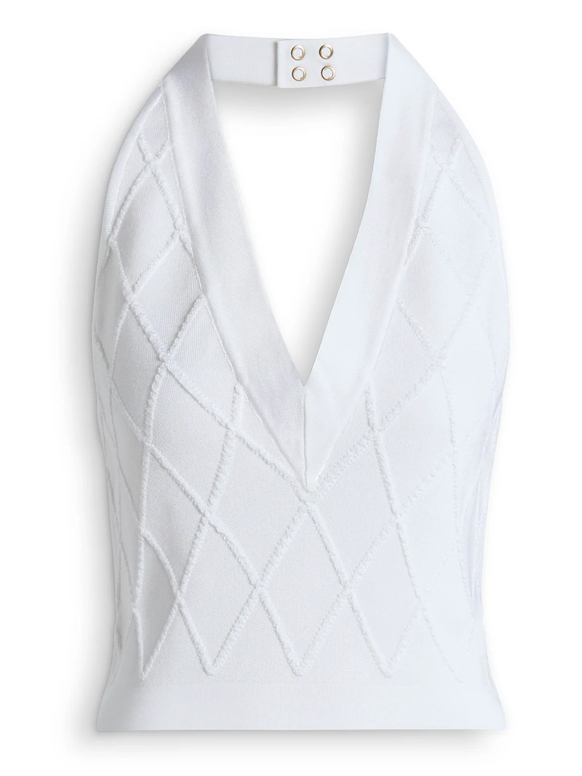 Quilted knit halterneck top Quilted knit halterneck top