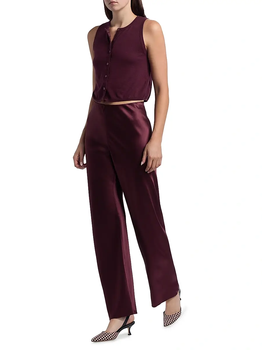 Cami NYC Women's Bristol Satin Pull-On Pants | Thumbnail 2 Cami NYC Women's Bristol Satin Pull-On Pants | Thumbnail 2