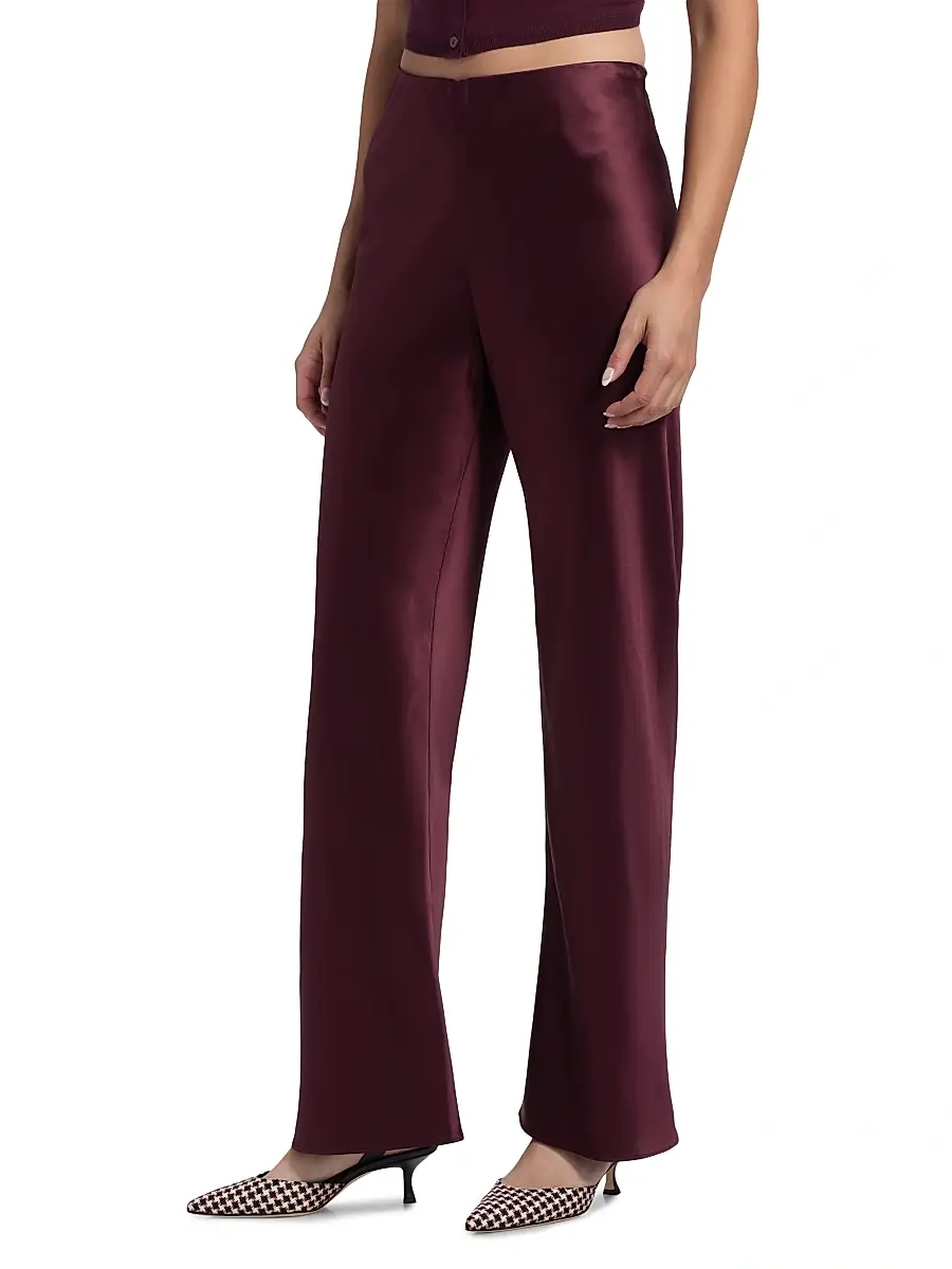 Cami NYC Women's Bristol Satin Pull-On Pants | Thumbnail 4 Cami NYC Women's Bristol Satin Pull-On Pants | Thumbnail 4
