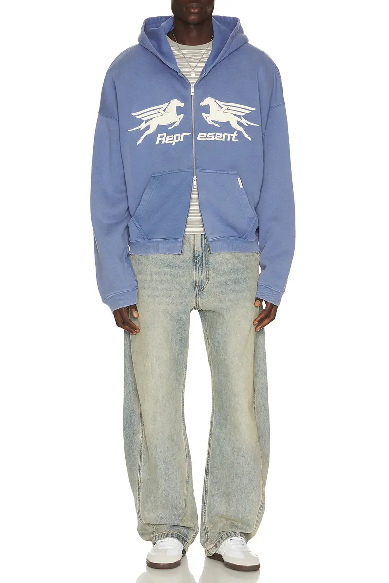 Represent Pegasus Zip Through Hoodie | Thumbnail 3 Represent Pegasus Zip Through Hoodie | Thumbnail 3