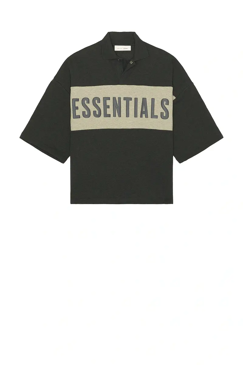 Fear of God Essentials Panelled Crop Polo | Thumbnail 4
