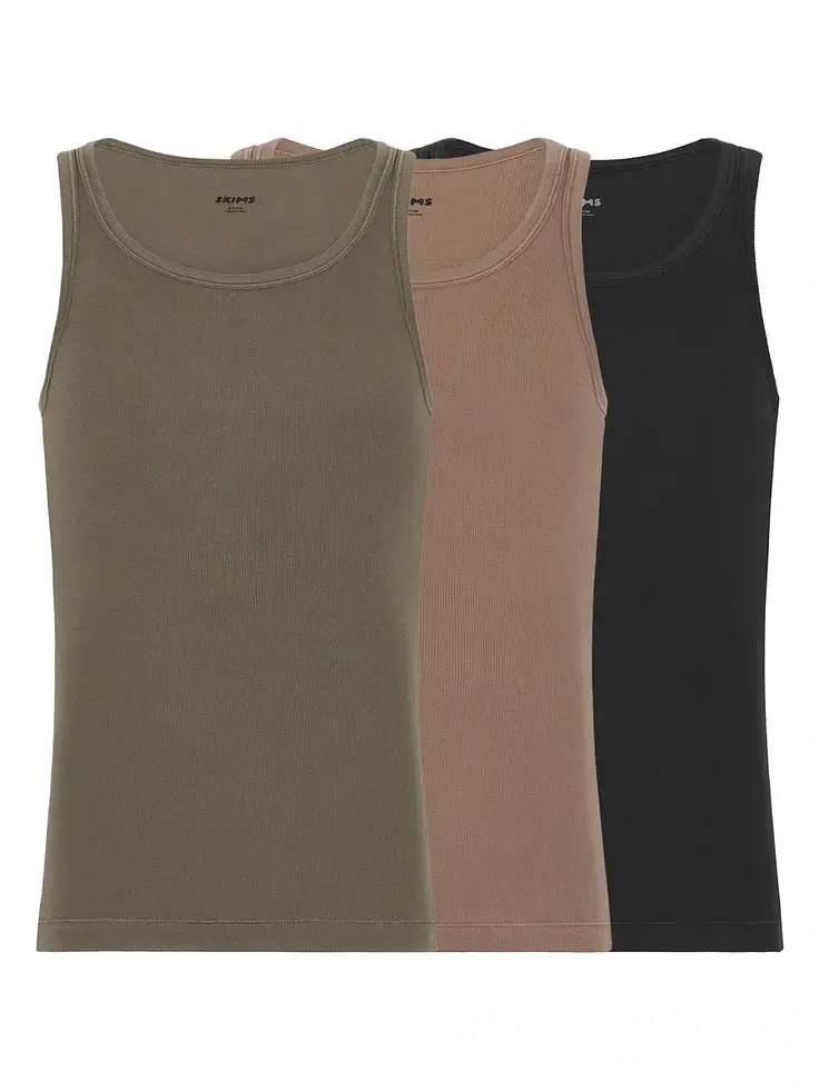 Cotton Rib Tank 3-Pack
