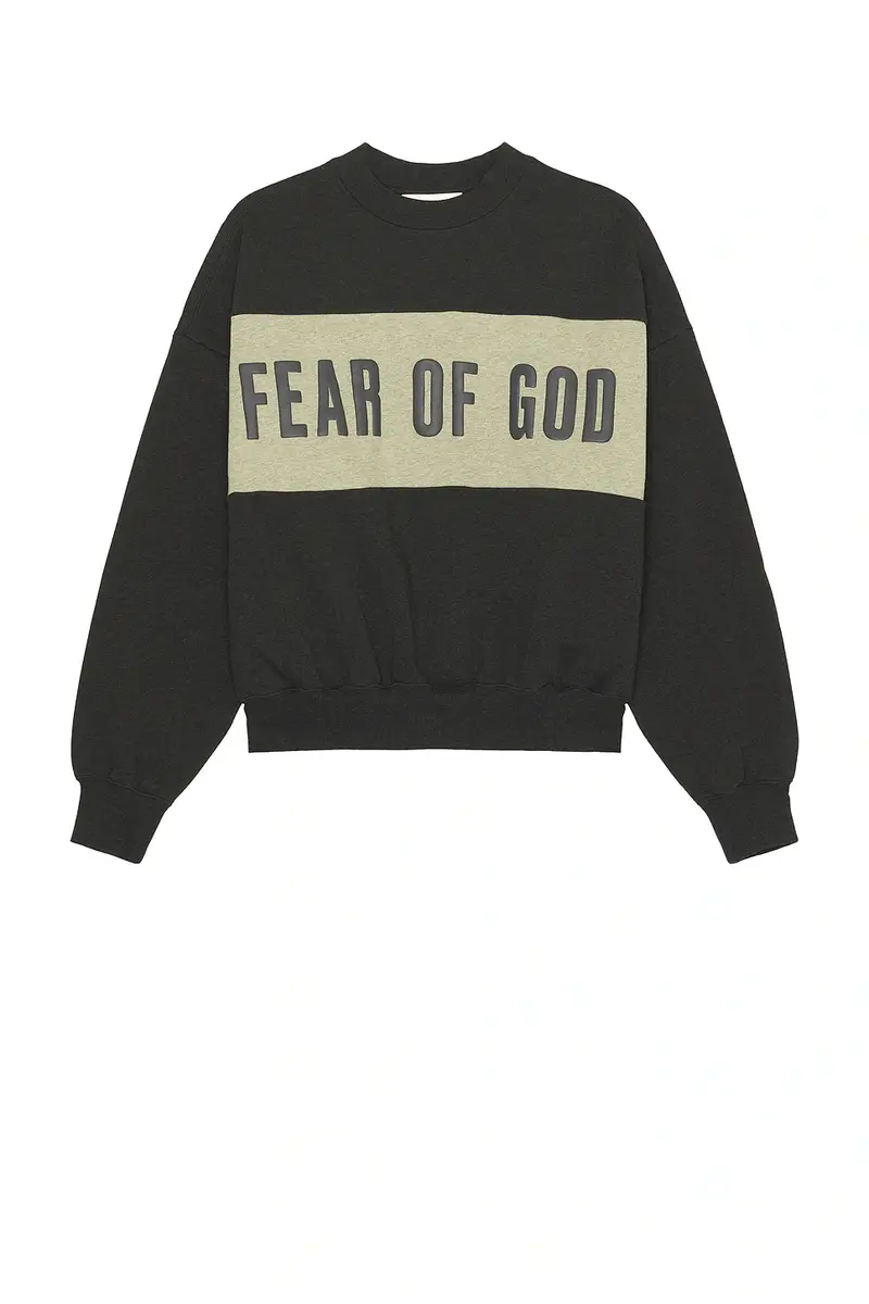 Fear of God Essentials Cropped Relaxed Panelled Sweatshirt | Thumbnail 4