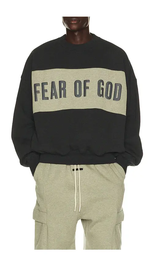 Fear of God Essentials Cropped Relaxed Panelled Sweatshirt | Thumbnail 5
