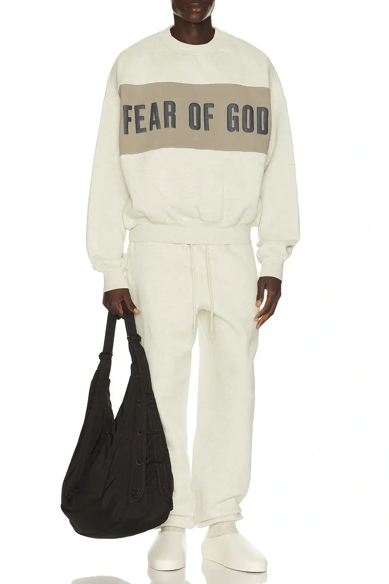 Fear of God Essentials Cropped Relaxed Panelled Sweatshirt | Thumbnail 3