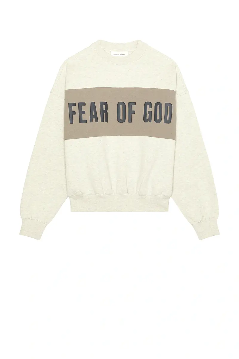 Fear of God Essentials Cropped Relaxed Panelled Sweatshirt | Thumbnail 4