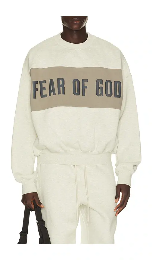 Fear of God Essentials Cropped Relaxed Panelled Sweatshirt | Thumbnail 5