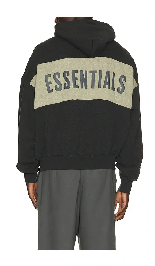 Fear of God Essentials Cropped Relaxed Panelled Hoodie | Thumbnail 6 Fear of God Essentials Cropped Relaxed Panelled Hoodie | Thumbnail 6