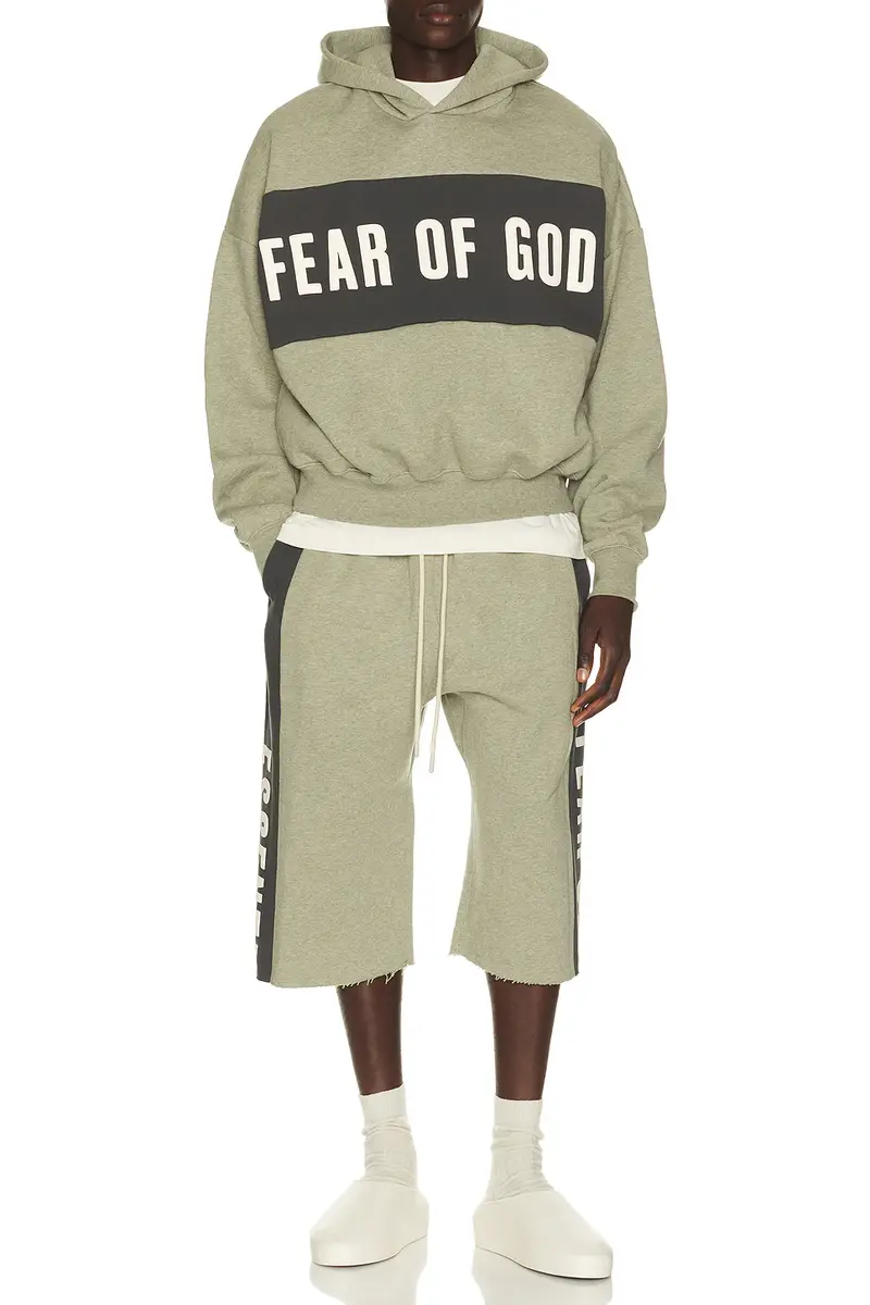 Fear of God ESSENTIALS Panelled Undone Cut Off Sweatpant | Thumbnail 6