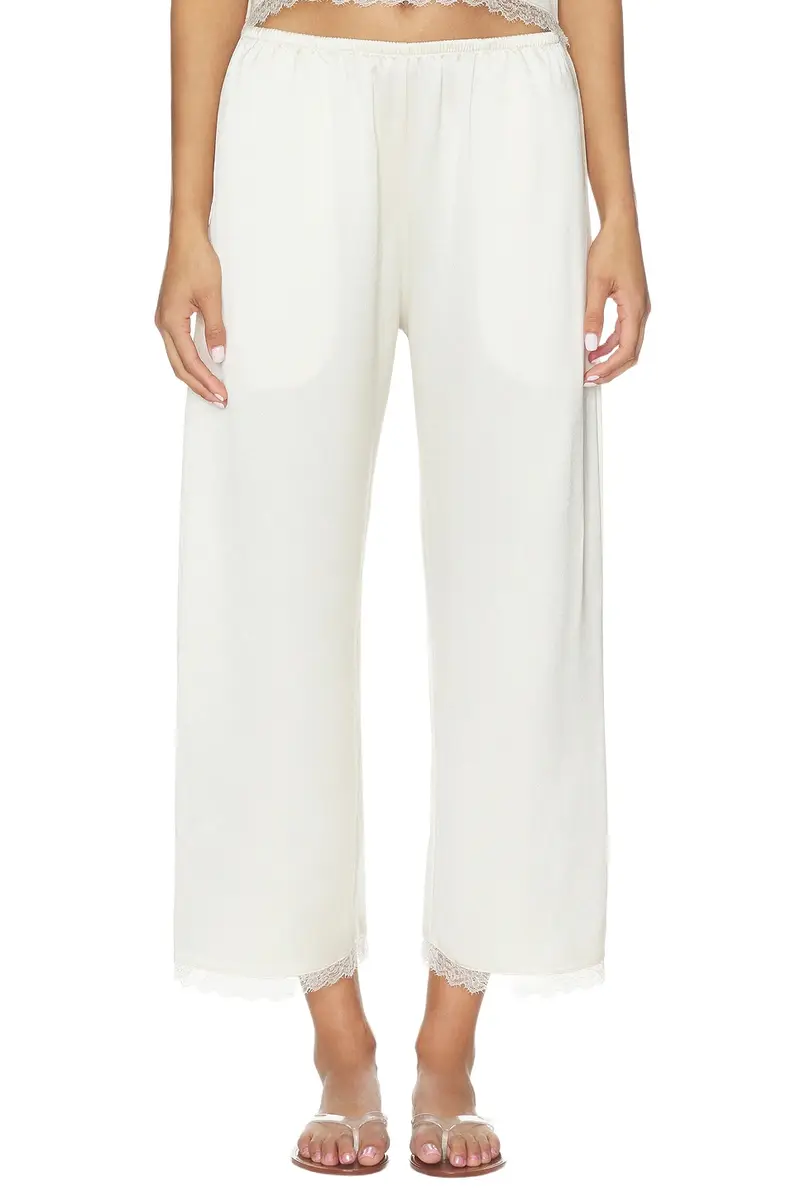 LESET Barb Lace Crop Pant