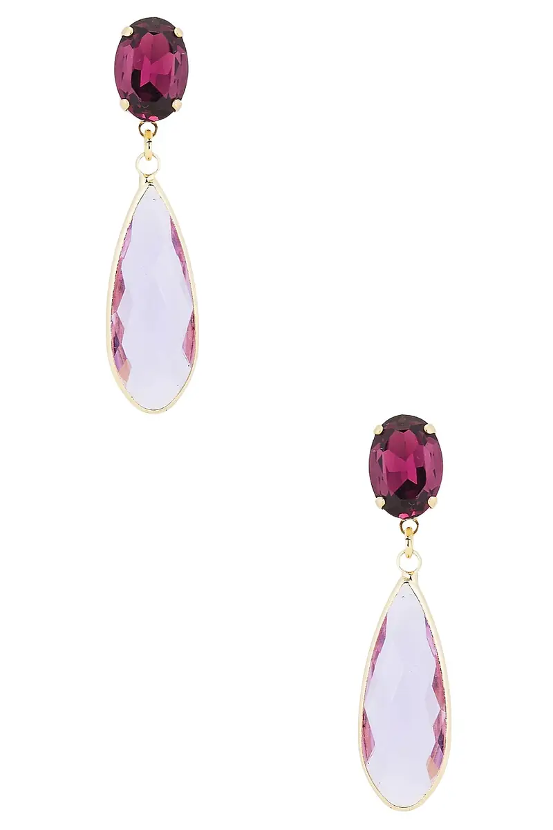 Omega Clasp Colour Drop Earrings Omega Clasp Colour Drop Earrings