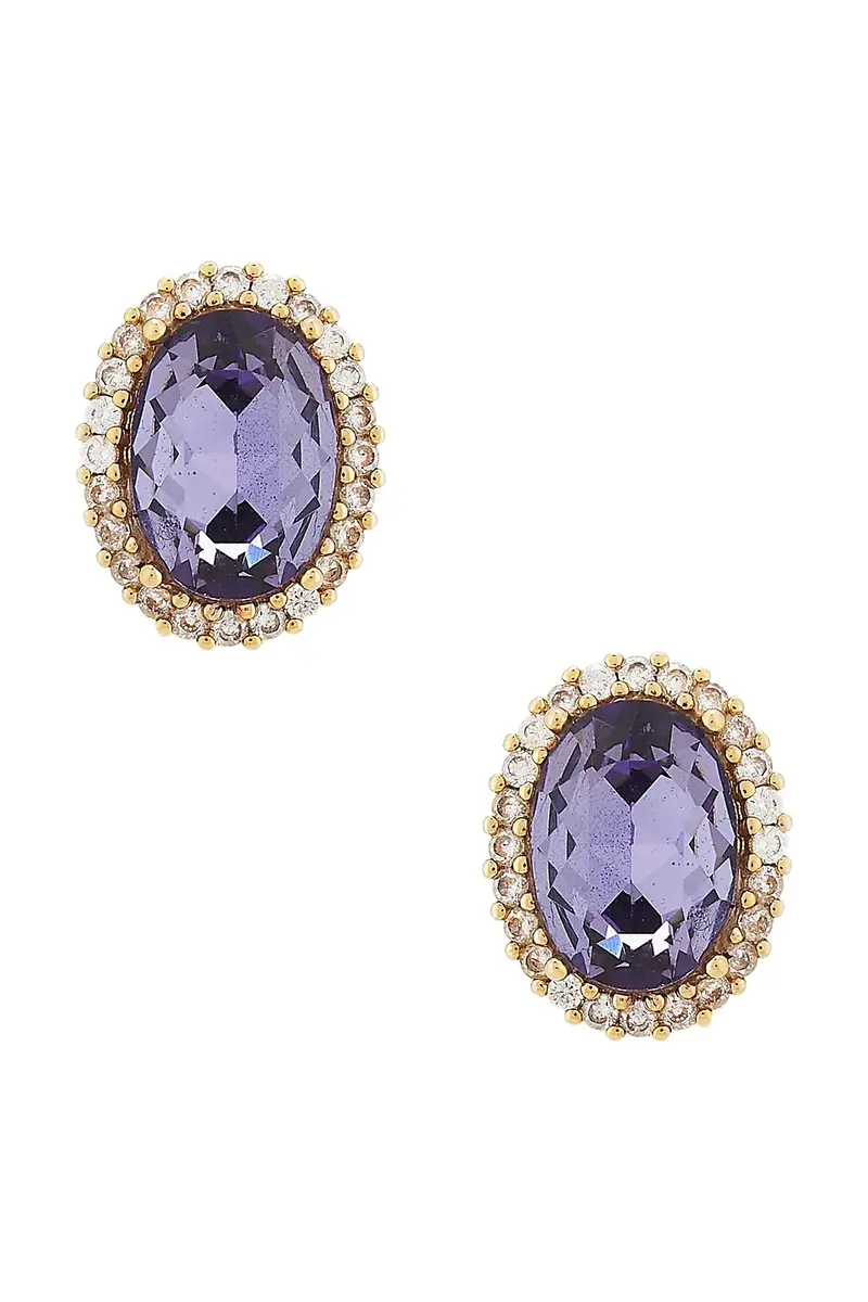 Anton Heunis Omega Clasp Oval Earrings