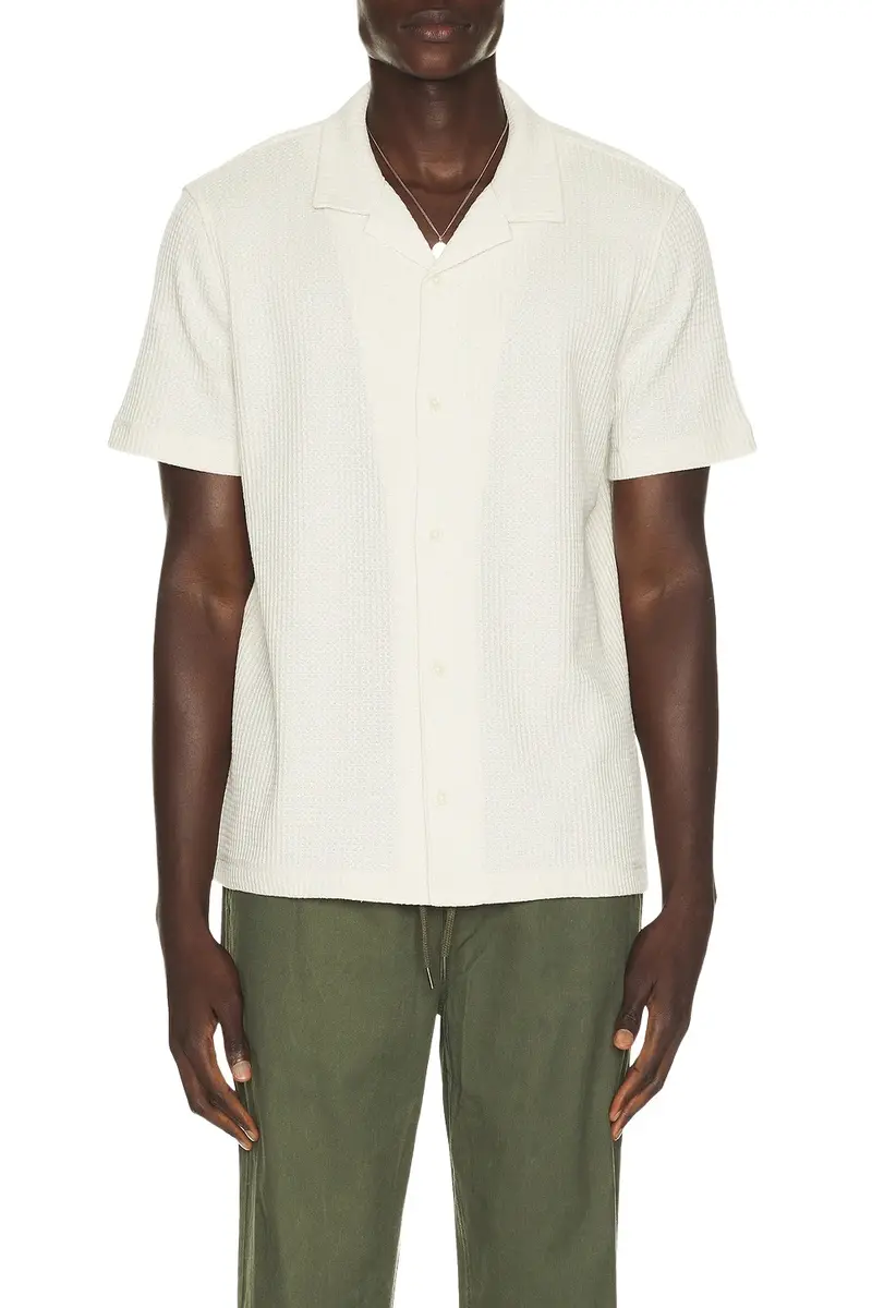 Macro Waffle Cabana Shirt