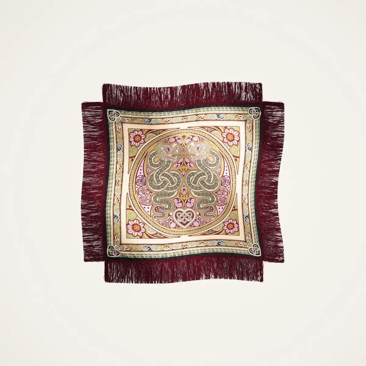 La DoubleJ Reversible Fringe Foulard 90 | Thumbnail 3
