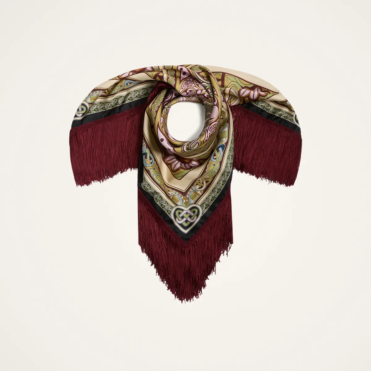 La DoubleJ Reversible Fringe Foulard 90 | Thumbnail 4